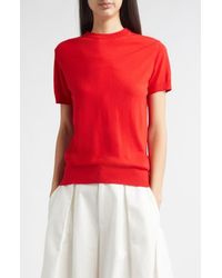 Partow - Enzo Short Sleeve Virgin Wool Sweater - Lyst