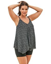 Swim 365 - Longer-Length Mesh Tankini Top - Lyst