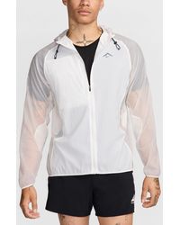Nike - Trail Aireez Water Repellent Hooded Running Jacket - Lyst