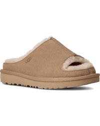 UGG - Kids' Greenport Genuine Shearling Lined Slide Sandal - Lyst