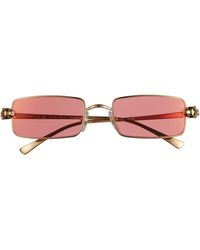 Cartier - 51mm Rectangular Sunglasses - Lyst