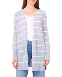 Halogen® - Stripe Longline Cardigan - Lyst