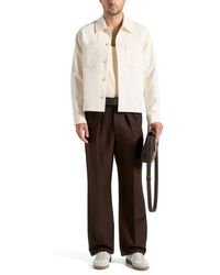 Manière De Voir - Benoit Twill Cropped Shirt - Lyst