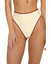 Montce - Paula Contrast Binding High Waist Bikini Bottoms - Lyst