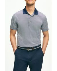 Brooks Brothers - Microstripe Performance Golf Polo - Lyst