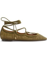 Madewell - The Greta Lace-Up Ballet Flat - Lyst