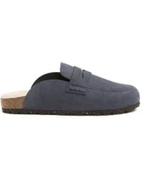 Celtic & Co. - Sheep Lined Penny Loafer Clog - Lyst