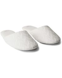 Mango - Embroidered Cotton Slipper - Lyst