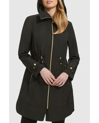 Cole Haan - Travel Packable Hooded Rain Jacket - Lyst