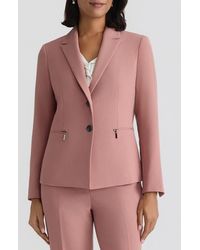 Kasper - Stretch Crepe Two-Button Blazer - Lyst