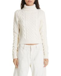 Nili Lotan - Andrina Wool & Cashmere Cable Turtleneck Sweater - Lyst