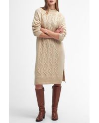 Barbour - Elisha Long Sleeve Wool Blend Sweater Dress - Lyst