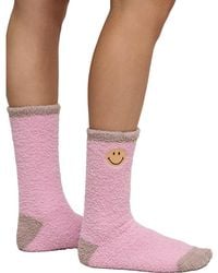 Barefoot Dreams - Cozychic Smiley Assorted 2-Pack Ribbed Crew Socks - Lyst