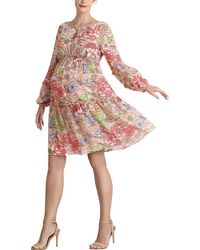 Kimi + Kai - Aiko Long Sleeve Maternity Babydoll Dress - Lyst