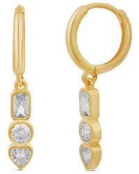 SHYMI - Multi Shape Drop Huggie Hoop Earrings - Lyst