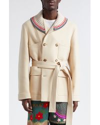 Bode - Berkshires Double Breasted Wool Coat - Lyst