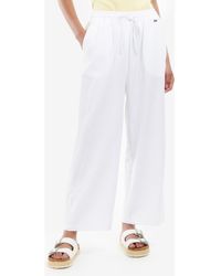 Barbour - Christie Cotton & Linen Drawstring Pants - Lyst