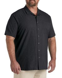 Oak Hill by DXL - Big & Tall Solid Camp Shirt - Lyst