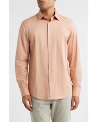 Bugatchi - Jimmy Ooohcotton Solid Button-Up Shirt - Lyst