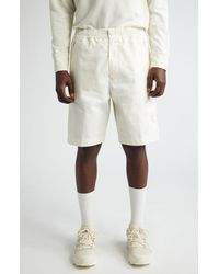 Stone Island - Ghost Comfort Fit Cotton Canvas Bermuda Shorts - Lyst