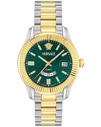 Versace - Apodis Gmt Bracelet Watch, 41Mm - Lyst