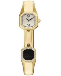 Fossil - Harlow Onyx & Crystal Bangle Bracelet Watch, 16Mm - Lyst