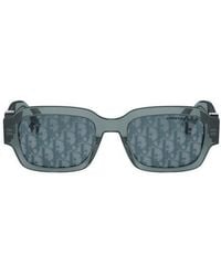 Dior - Oblique S2I 52Mm Rectangular Sunglasses - Lyst