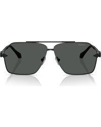 Versace - 63Mm Pilot Sunglasses - Lyst