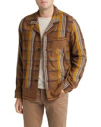 Billy Reid - Selvedge Plaid Wool Blend Button-up Camp Shirt - Lyst