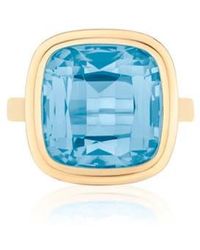 Goshwara - Manhattan Cushion Cut Topaz Cocktail Ring - Lyst