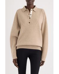 Jacquemus - La Maille Vareuse Pallone Merino Wool & Cashmere Polo Sweater - Lyst