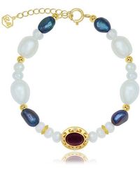 LA MENO - Galaxy Freshwater Pearl Bracelet - Lyst