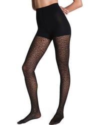Spanx - Iconic Leopard Fishnet Tights - Lyst