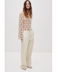 H&M - Denim Pull-On Trousers - Lyst