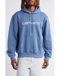 Carhartt - Logo Embroidered Hoodie - Lyst
