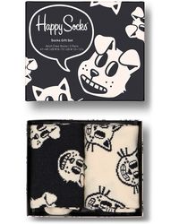 Happy Socks - Pets Print Assorted 2-pack Cotton Blend Crew Socks Gift Set - Lyst