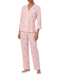 Ralph Lauren - Print Cotton Blend Pajamas - Lyst