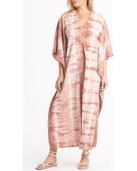 ocean + main - Maxi Cotton Caftan - Lyst