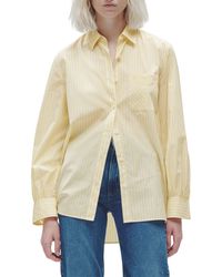Rag & Bone - Maxine Stripe Cotton Button-up Shirt - Lyst