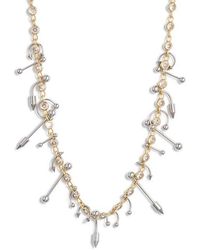 VIDAKUSH - Duotone Piercing Station Necklace - Lyst
