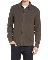 The Normal Brand - Puremeso Acid Wash Knit Button-up Shirt - Lyst