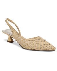Franco Sarto - Devin Slingback Half D'Orsay Kitten Heel Pump - Lyst