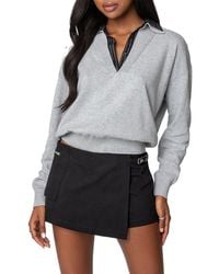 Edikted - Rue Double Collar Sweater - Lyst