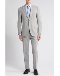 Canali - Siena Regular Fit Solid Grey Wool Suit - Lyst
