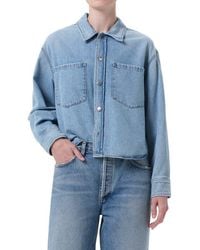 Agolde - Juna Denim Button-Up Shirt - Lyst