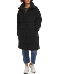 Levi's - Long Length Patchwork Quilted Teddy Coat - Lyst