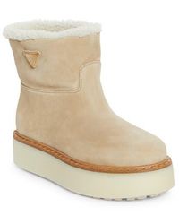 Prada - Evolve Genuine Shearling Bootie - Lyst