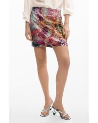 Desigual - Sequin Miniskirt - Lyst