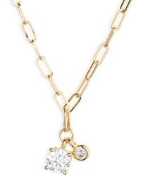 Nordstrom - Demi Fine Paper Clip Charm Necklace - Lyst