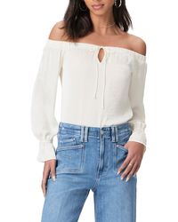 PAIGE - Ayanna Off The Shoulder Top - Lyst